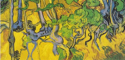 Tree Roots and Trunks by Vincent van Gogh